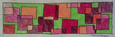 Overlapping Geometric Squares -- 2nd Grade